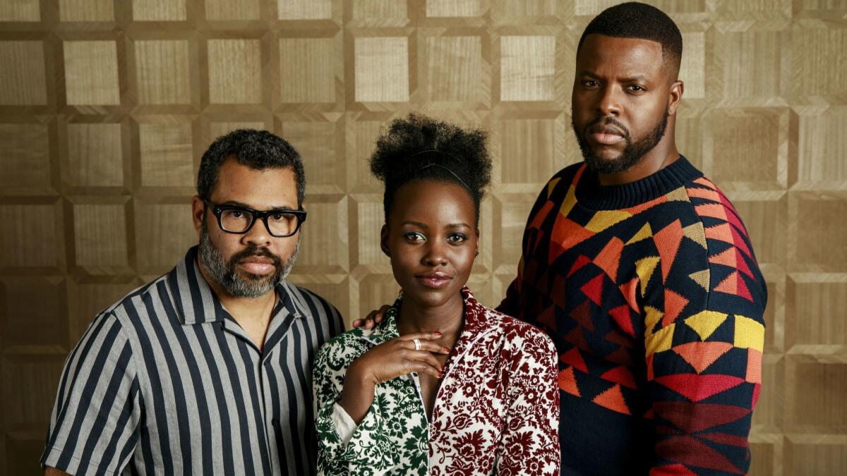 Description Limestone Pat This is 'Us': Jordan Peele wants Americans to 'face their demons' in new  home-invasion horror film - Los Angeles Times