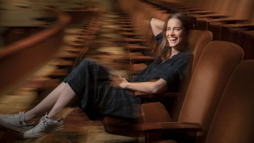 Actress and writer Amanda Peet, photographed at the Geffen Playhouse as "Our Very Own Carlin McCullough" is readied for its world premiere.