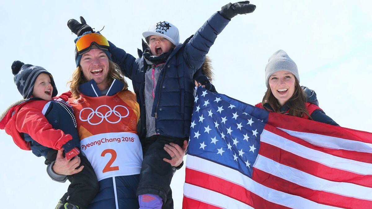 David Wise takes 1st place during the Freestyle Skiing Men's Finals Ski Halfpipe at Pheonix Snow Park on Thursday.