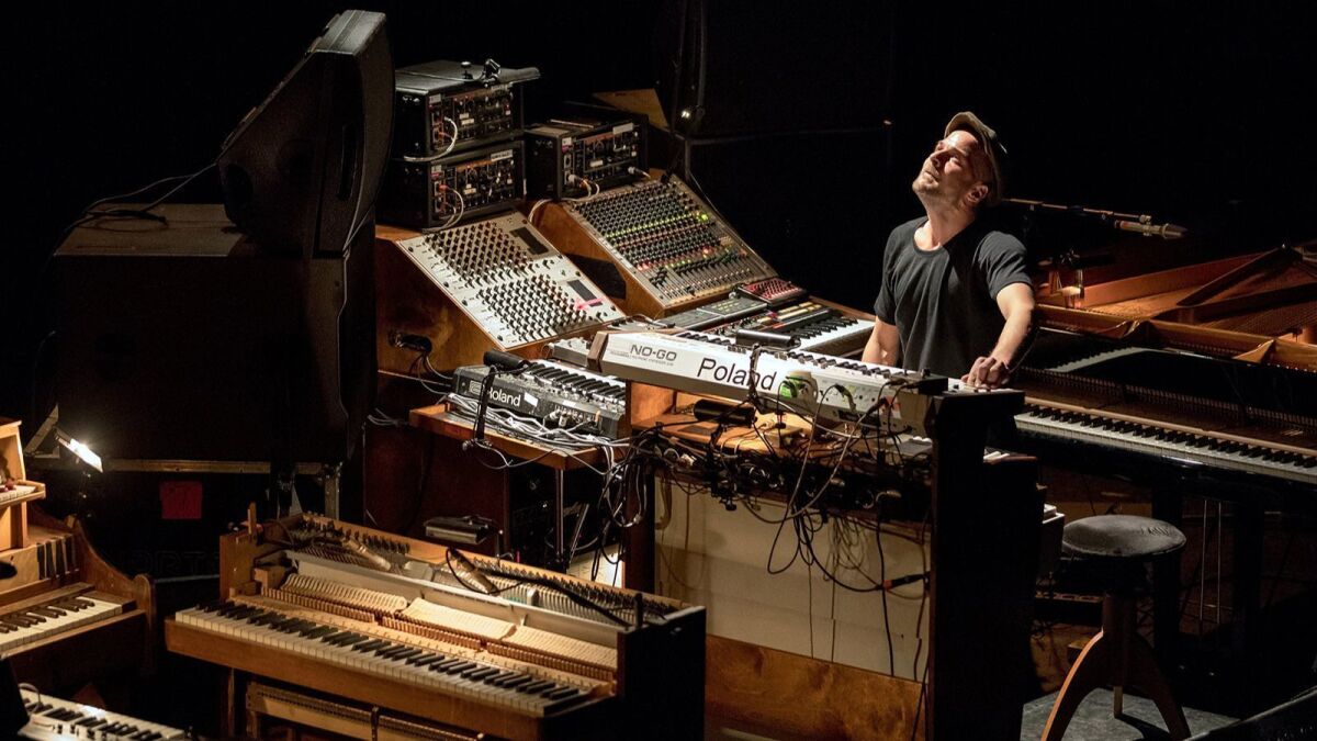 Composer-pianist Nils Frahm will perform at Walt Disney Concert Hall on Saturday.