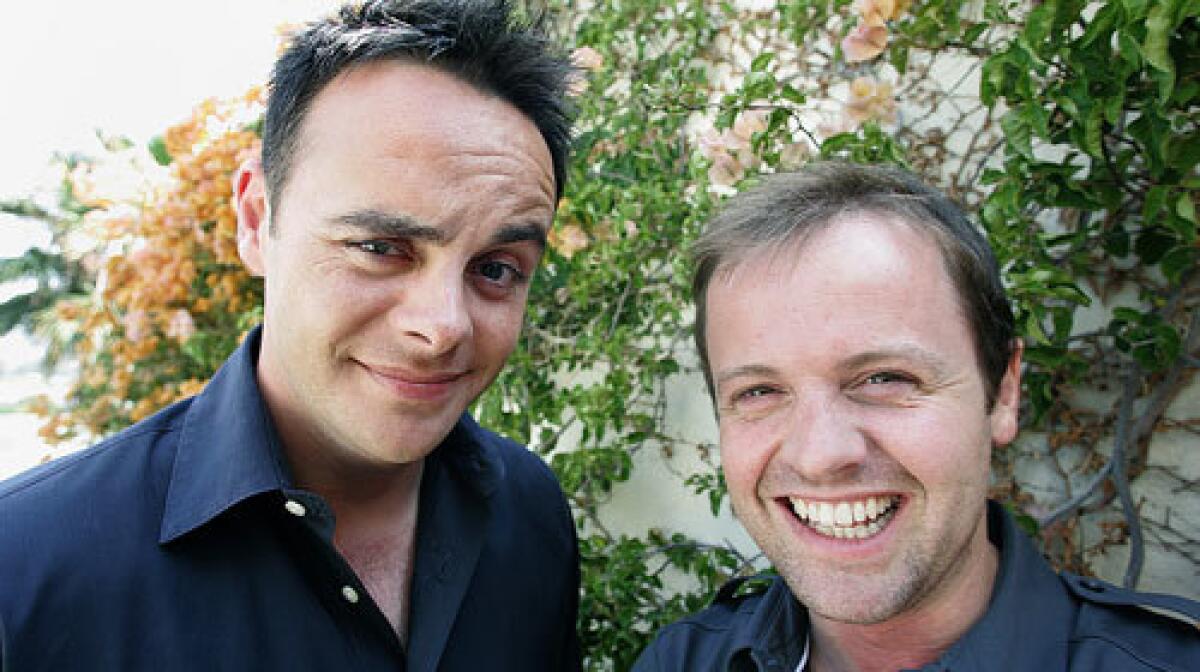 HOSTS: Ant & Dec are Anthony McPartlin, left, and Declan Donnelly, who sees Wanna Bet? as an example of what we specialize in: big, fun family shows.