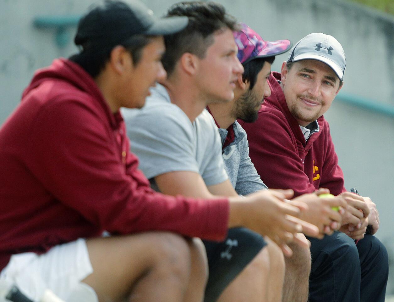Photo Gallery: Glendale Community College's men's tennis against Santa Barbara in Western State Conference match