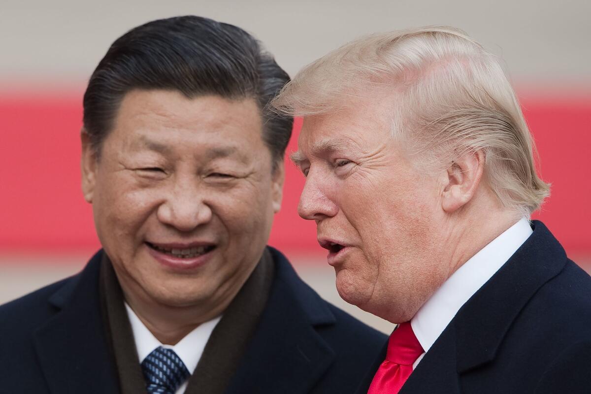 Chinese President Xi Jinping and President Donald Trump.