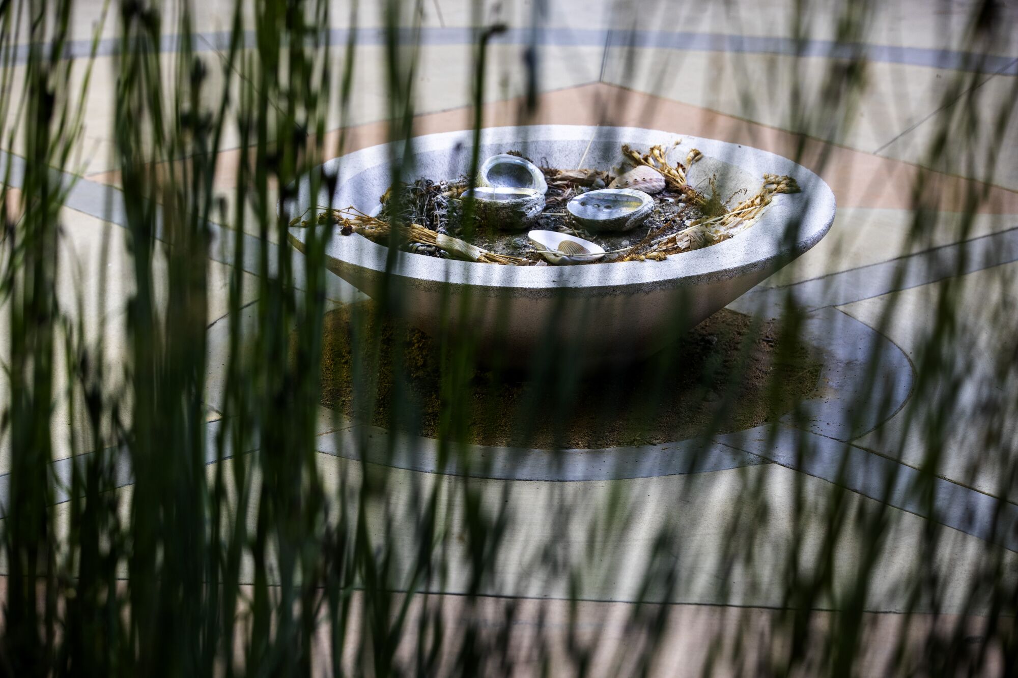 The ceremonial garden at the Autry's new Resources Center. 