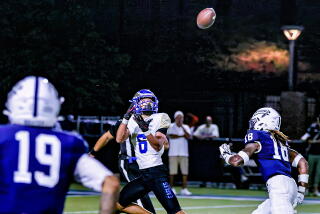 Grant Mosley, the brother of USC receiver Trent Mosley, catches 49-yard touchdown pass.