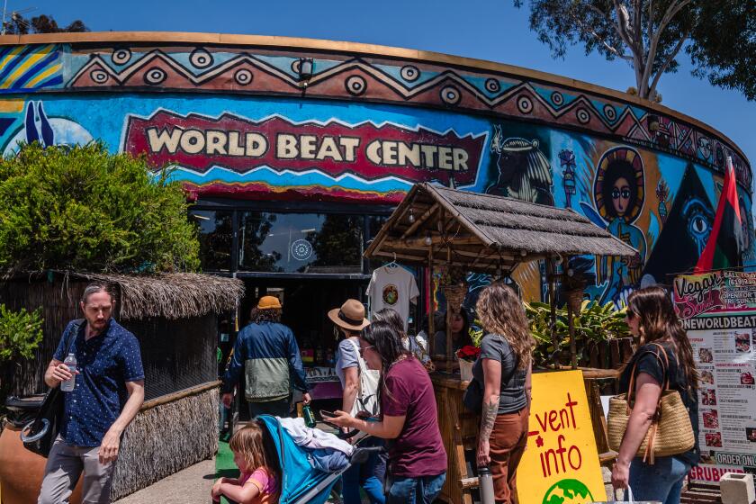 The 32nd Annual Multi-Cultural Earth Day Celebration at the WorldBeat Cultural Center in Balboa Park on April 21, 2024. (Ariana Drehsler/For The San Diego Union-Tribune)