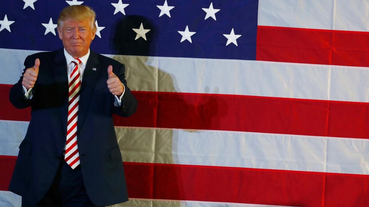 Donald Trump campaigns Tuesday in Colorado Springs, Colo.