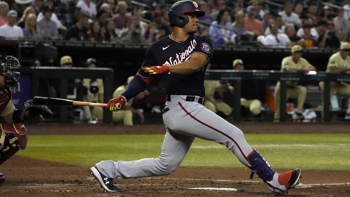 Juan Soto debuts for San Diego Padres; the Washington Nationals actually  traded Soto - Federal Baseball