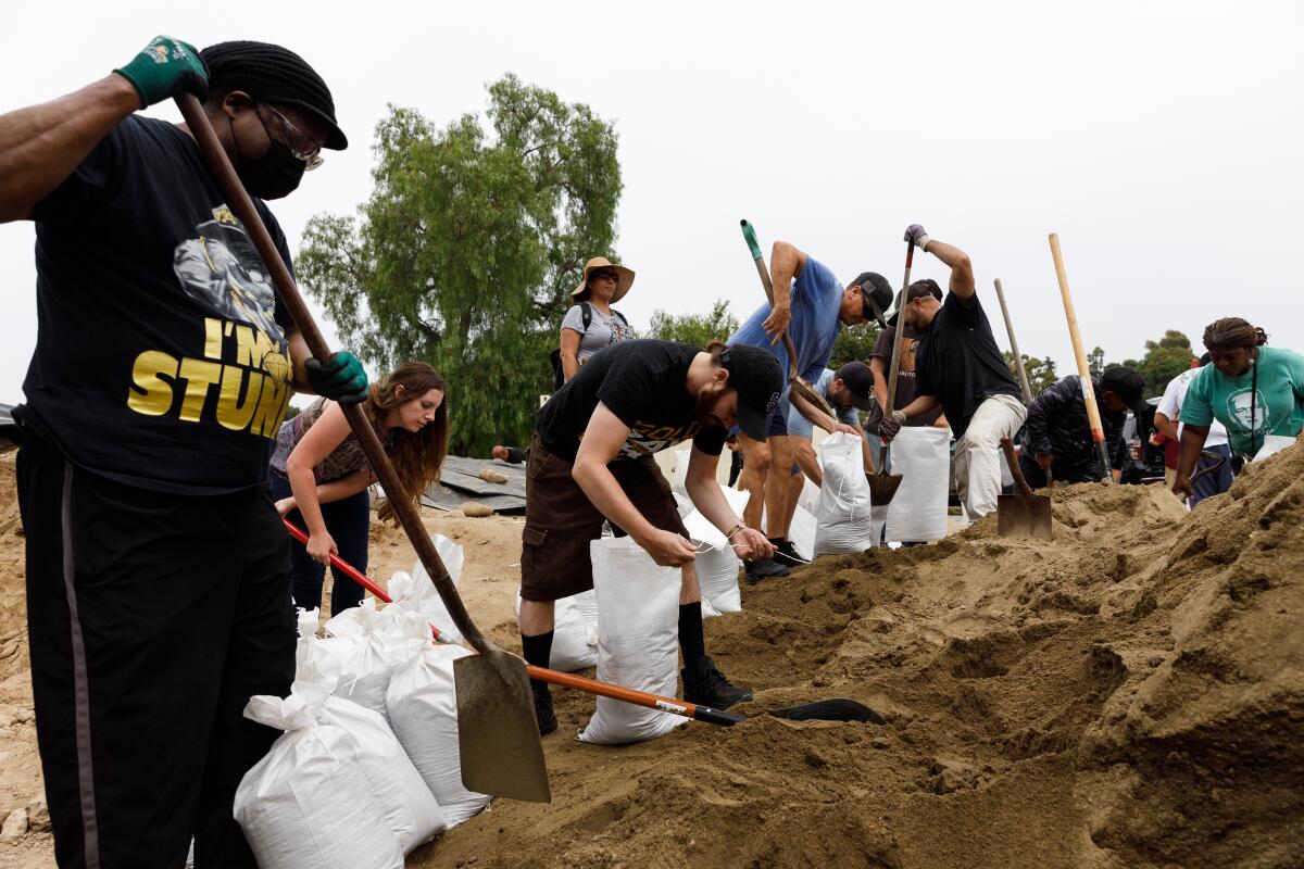 Free sand bags for inclement weather