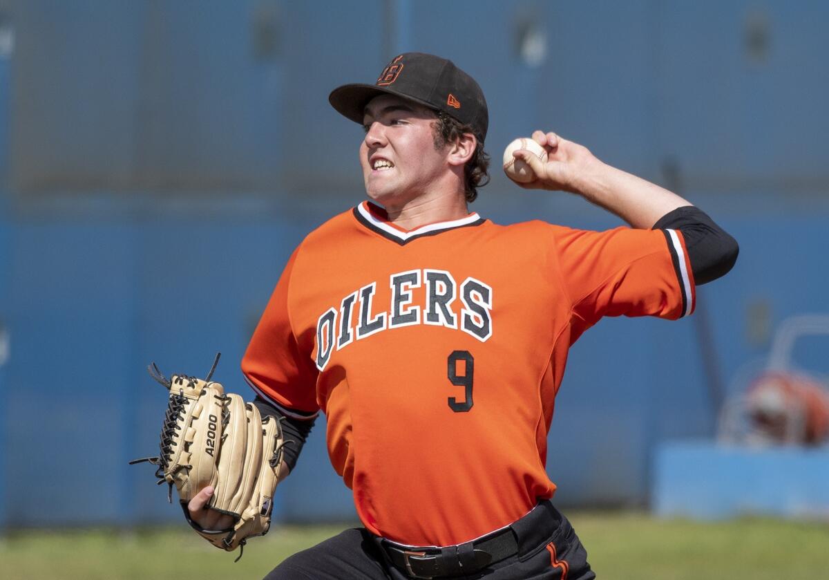 Josh Hahn, a senior left-handed pitcher and first baseman, is one of 10 Huntington Beach High players headed to play in college. Hahn is bound for UCLA.