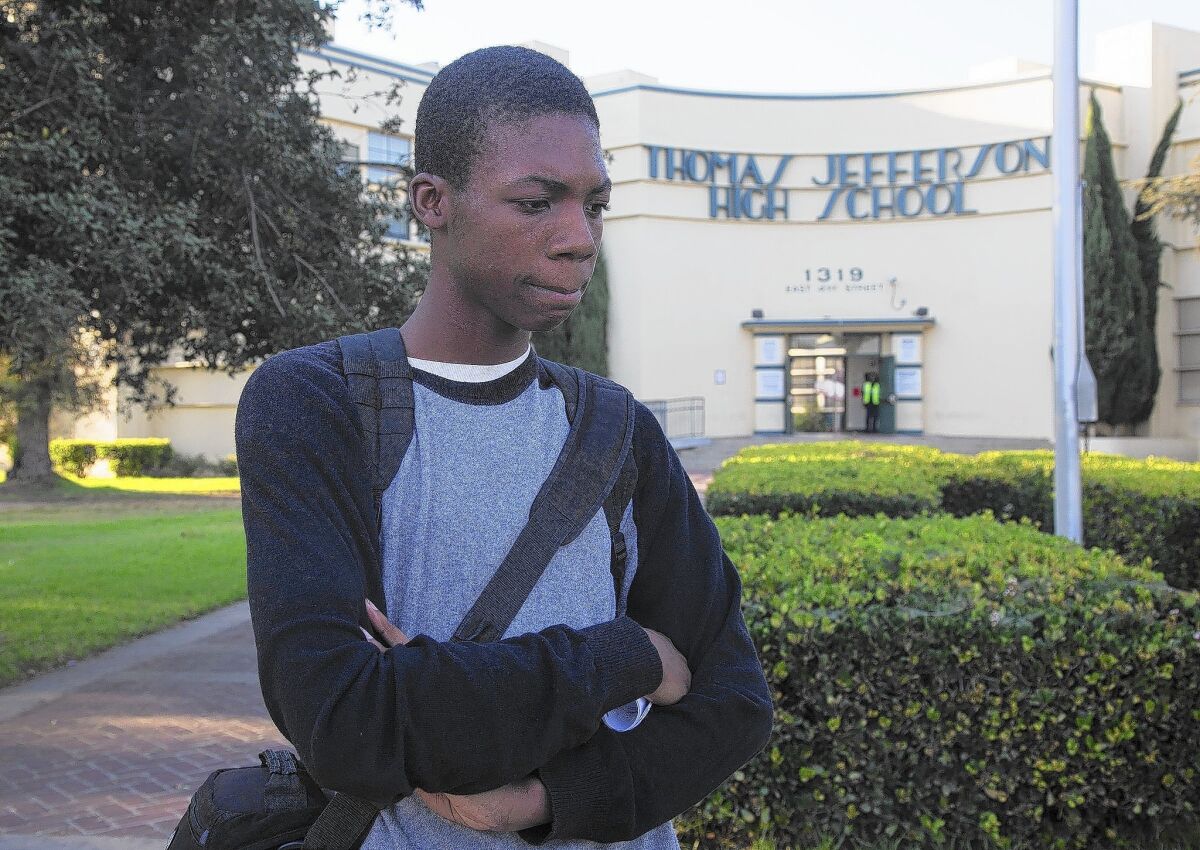 Armani Richards, 17, a senior at Jefferson High School, is one of hundreds of students who could not get into the classes they need due to a malfunctioning computer system. A judge has ruled the state must intervene to fix the scheduling issues.