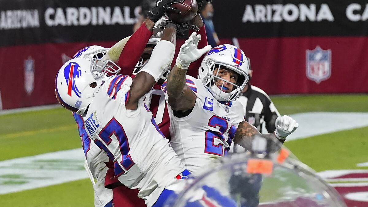 Bills baffled, bitter after Hopkins' last-second TD catch