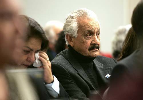 Gilbert Padilla, shown at a funeral for a former UFW colleague in 2005, resigned as the union's secretary/treasurer in 1980, disturbed by changes in his longtime friend Cesar Chavez. "I knew Cesar was the man ... but I didn't think the movement belonged to him," said Padilla. "I thought it belonged to the workers."