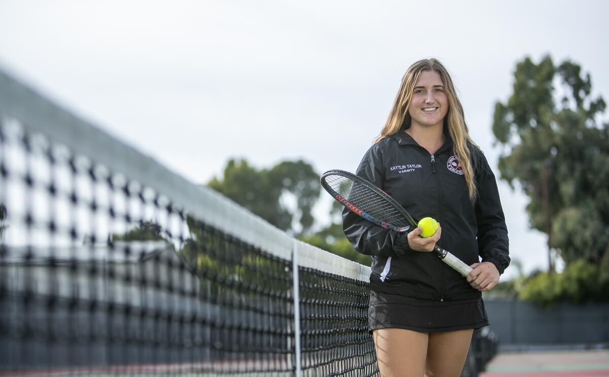 Huntington Beach singles player Kaytlin Taylor won the Wave League title and reached the round of 16 in the CIF Southern Section Individuals tournament.