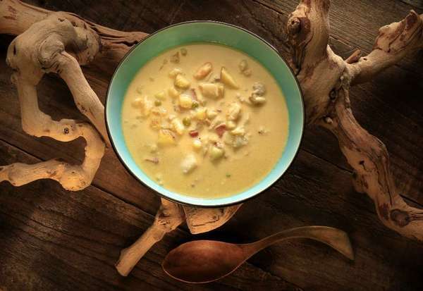 This hearty chowder comes together in less than an hour. Recipe: Andalusian seafood chowder