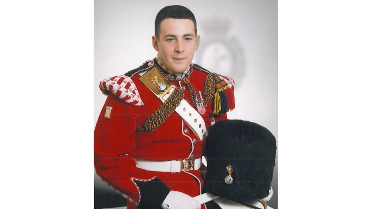 Drummer Lee Rigby, who was killed in an attack on a London street on May 22, 2013. (HO / AFP / Getty Images)