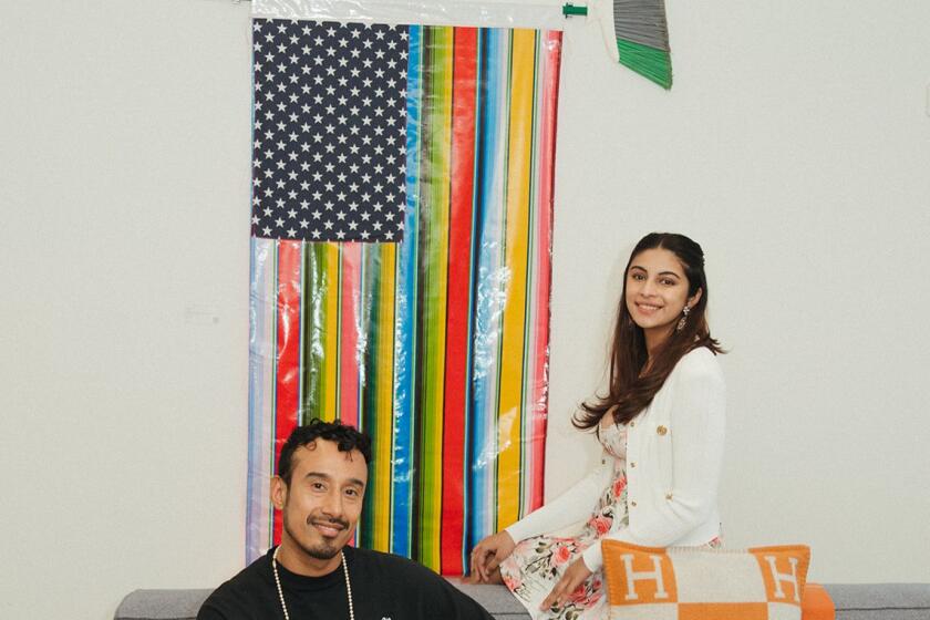 Steve Galindo, left, and Arushi Kapoor collaborated to curate "Decoding Americana's Queer Sensibilities." 