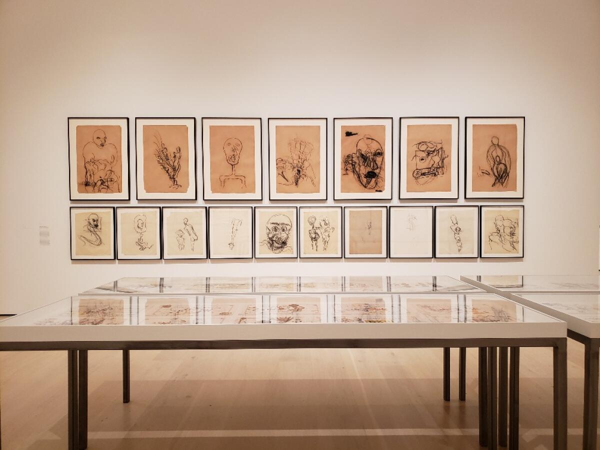 More than 600 drawings are in the Paul McCarthy retrospective at the UCLA Hammer Museum.