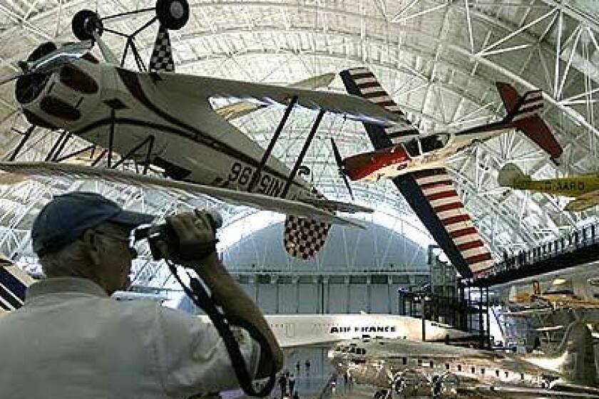 At the Smithsonians Udvar-Hazy Center in Chantilly, Va., visitors see historic aircraft from a revealing angle.