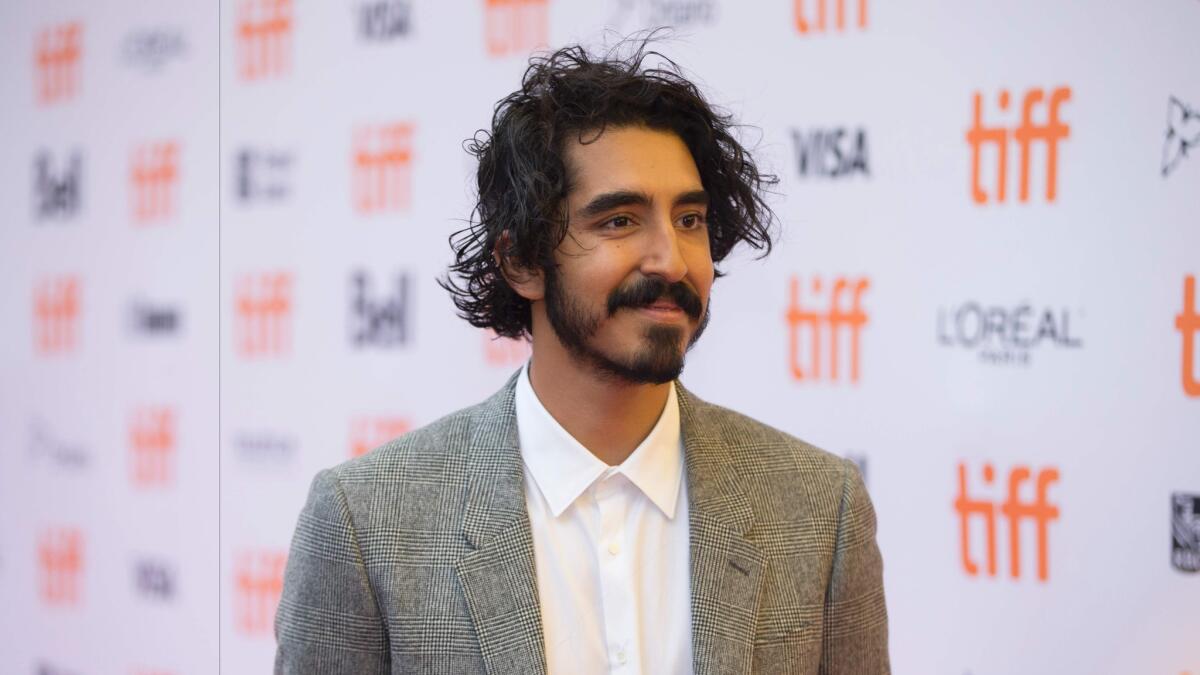 Dev Patel walks the carpet for his new movie "Lion" at the Toronto International Film Festival this week.