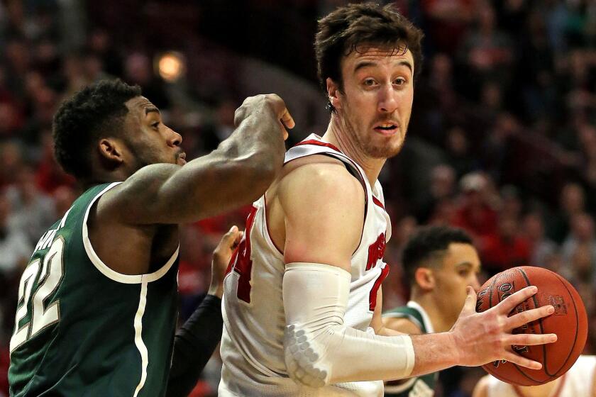Wisconsin and All-American forward Frank Kaminsky will be looking for a spot in the Final Four.