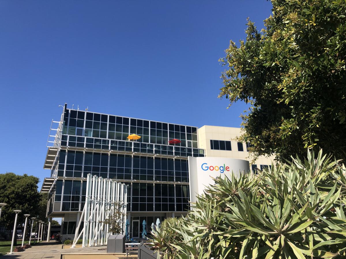 A Google office on the company's Mountain View campus.