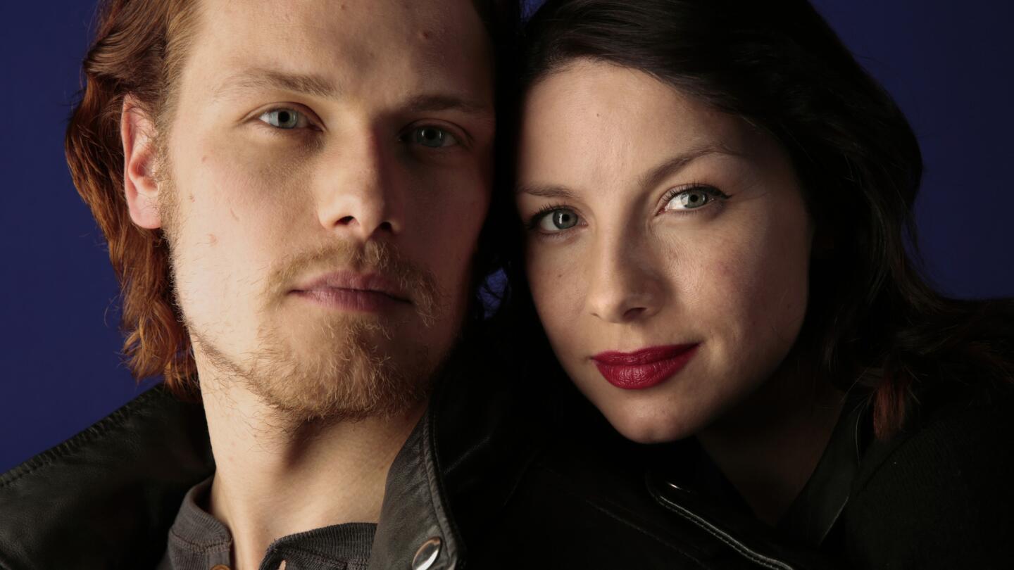 Celebrity portraits by The Times | Sam Heughan and Caitriona Balfe