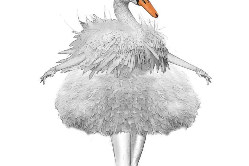 Swan. Sketch from "The Masked Singer" Season 3. Costume designer is Marina Toybina. Illustrator: by Jarett Fajardo. FOR UPCOMING ENVELOPE STORY.