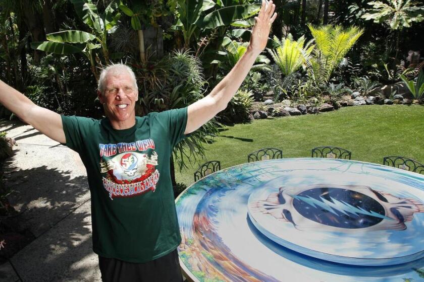  Bill Walton 2015  at his San Diego  home