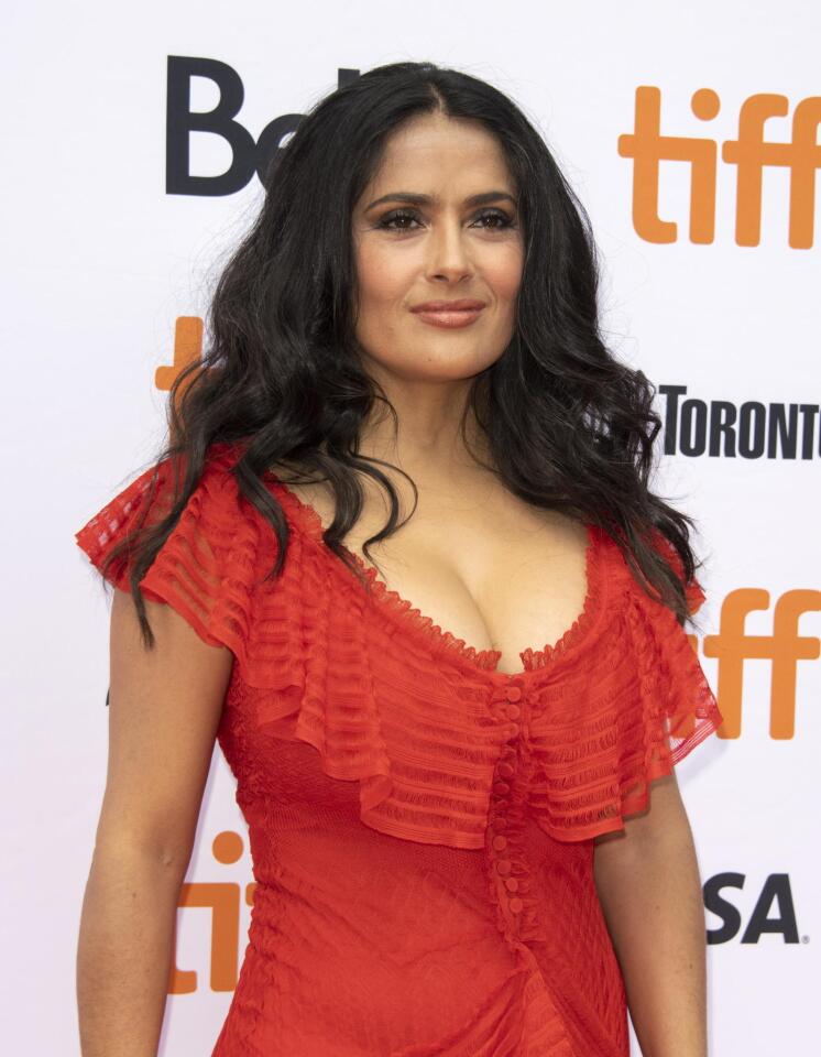 WTX01. Toronto (Canada), 08/09/2018.- Mexican actress and cast member Salma Hayek arrives for the screening of the movie 'The Hummingbird Project' during the 43rd annual Toronto International Film Festival (TIFF) in Toronto, Canada, 08 September 2018. The festival runs 06 to 16 September.