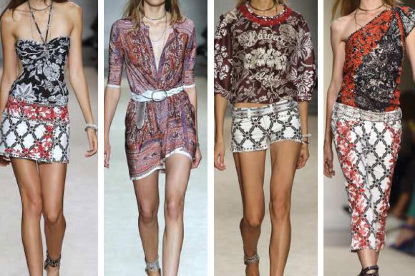 Looks from the Isabel Marant spring-summer 2013 collection shown during Paris Fashion Week.