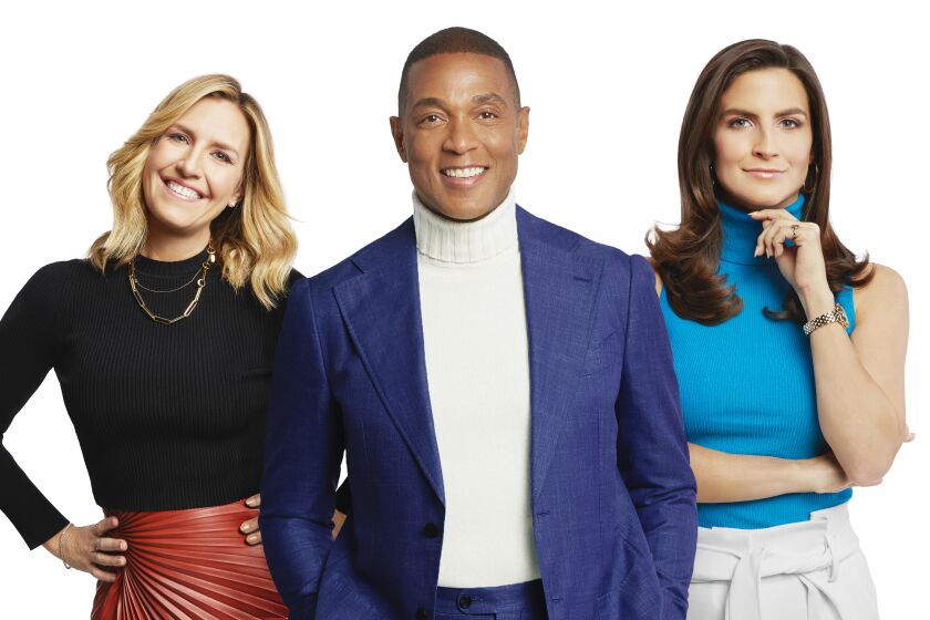 Poppy Harlow, Don Lemon and Kaitlin Collins, the new co-anchors of "CNN This Morning."