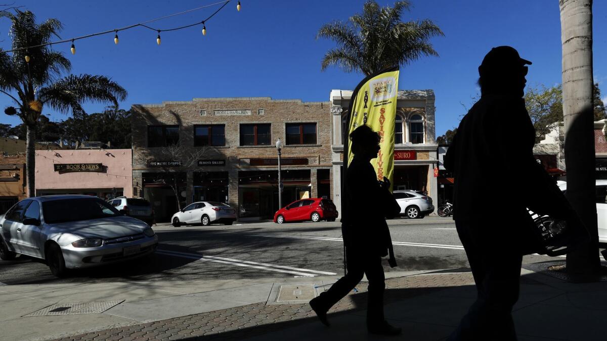 Hotel Hamilton is one of many brick buildings in Ventura that are not fully seismically retrofitted, according to the city. Ventura law requires only a partial seismic retrofit of brick buildings.