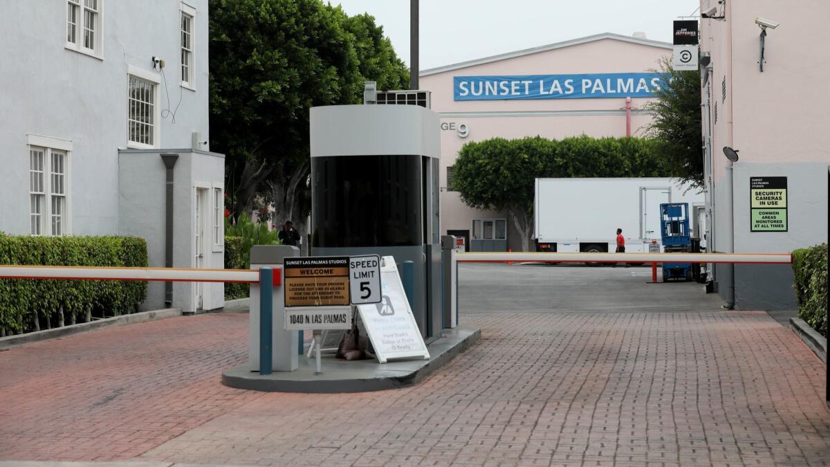 Entrance to Sunset Las Palmas Studio. 
