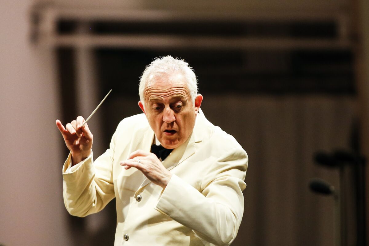 Bramwell Tovey conducting a different program on Aug. 28.