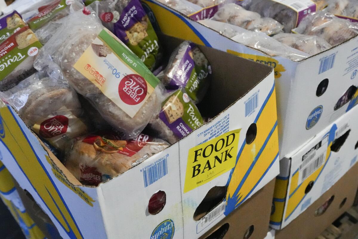 Alimentos recuperados, preparados para ser distribuidos