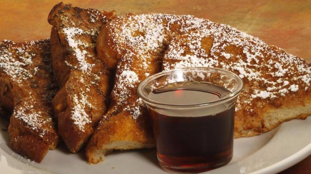 Pumpkin-spiced French toast.