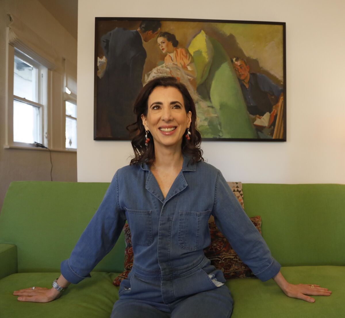 Aline Brosh McKenna, showrunner of the recently concluded CW musical dramedy "Crazy Ex-Girlfriend," at her office in Los Angeles in March.