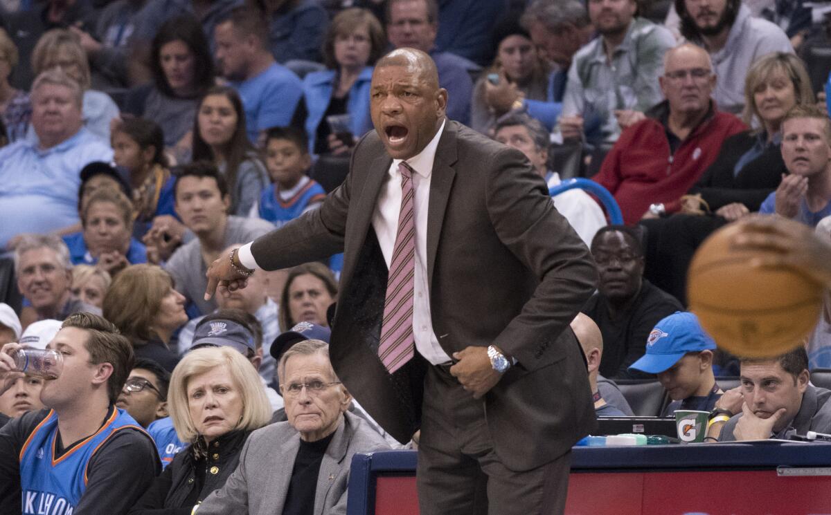 For Coach Doc Rivers and the Clippers, it's hard not to do a little scorebard watching this time of year.