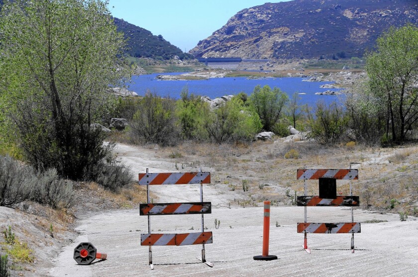 The boat ramp at Lake Morena is closed until further notice due to the extremely low water levels Lake Morena is a reservoir owned by San Diego, which has drawn 2.1 billion gallons to be used by city customers.
