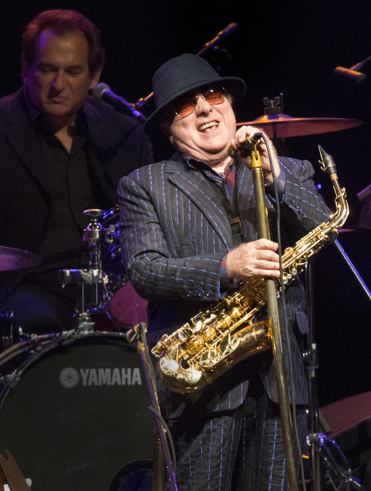 Van Morrison in concert in January at the Shrine Auditorium in Los Angeles