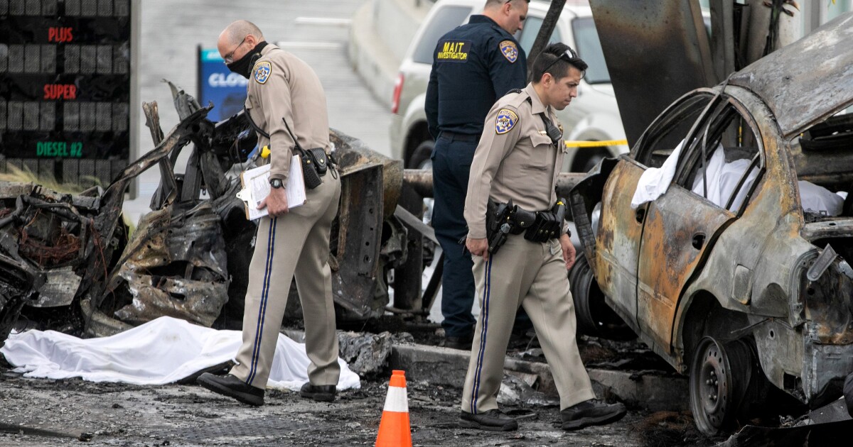 L.A. nurse who slammed speeding Mercedes into cars, killing 5, arrested by CHP