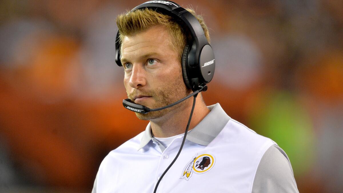 Sean McVay becomes the youngest coach in NFL history at age 30.