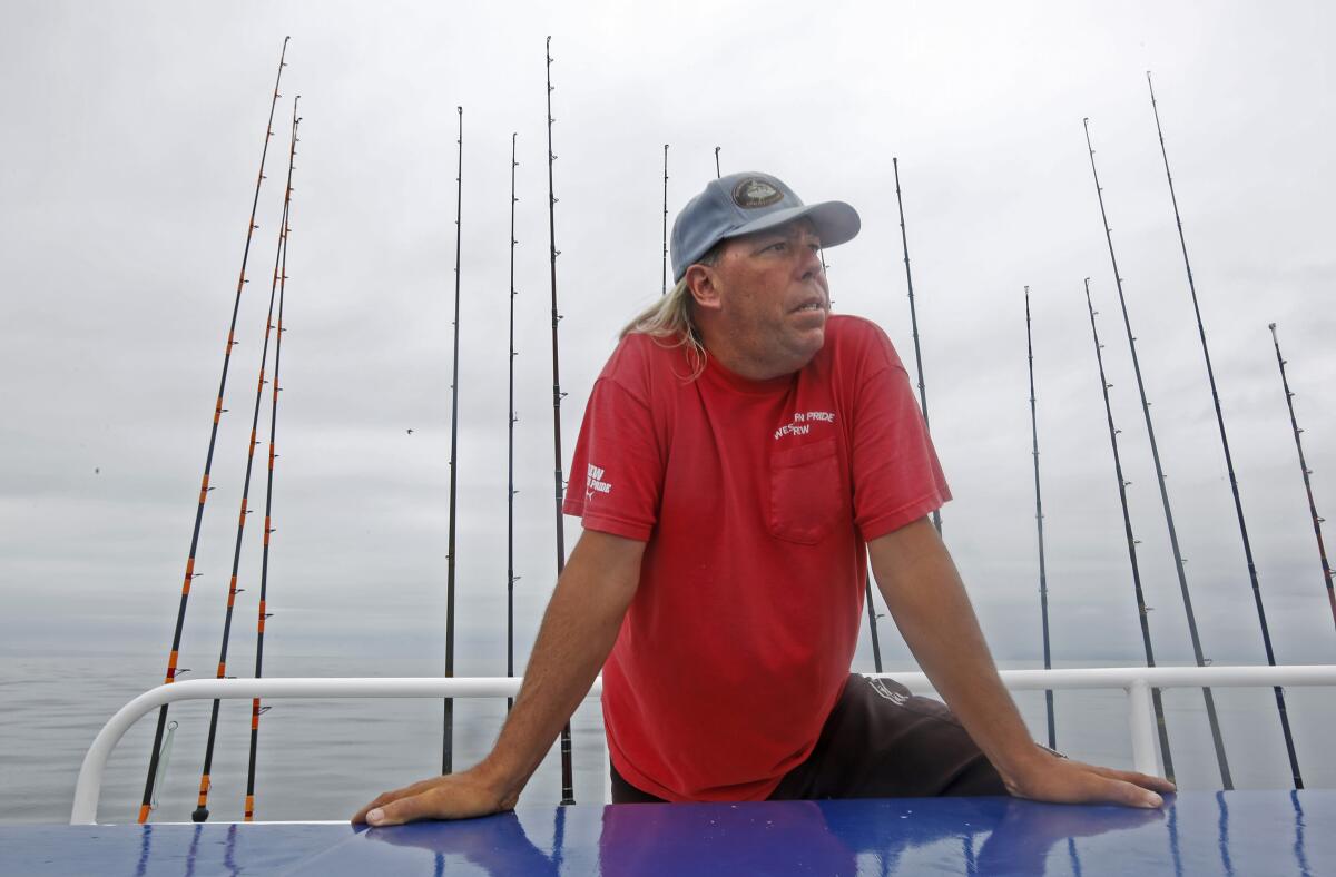 Fishing boat captain Paul Hansen talks about the abundance of bluefin tuna this year.