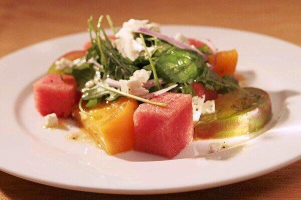 Tomato and watermelon salad from The Hungry Cat
