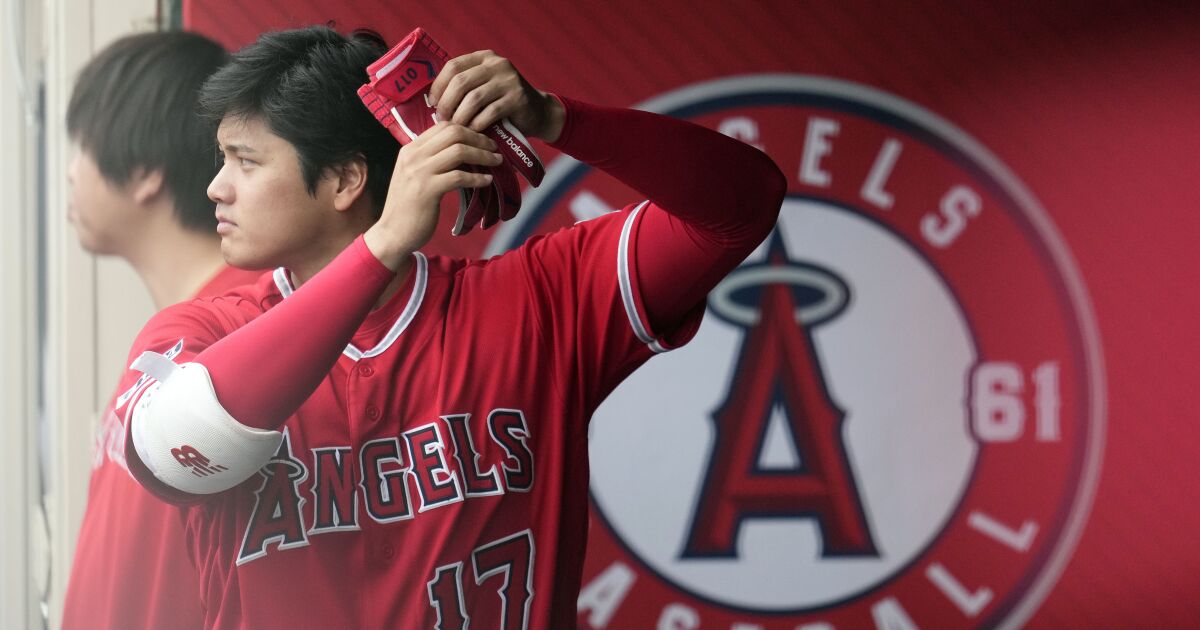 Shohei Ohtani and Mike Trout can’t jump-start offense as Marlins sweep Angels