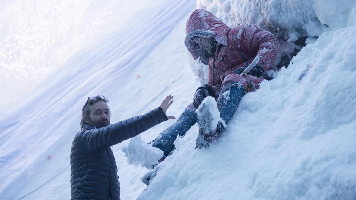 Baltasar Karmakur directs Jason Clarke in the epic adventure movie "Everest."