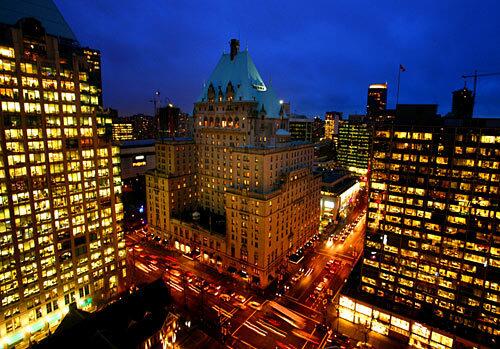 The Fairmont Hotel Vancouver, located in the heart of the city, is just one of the hotels, stores and restaurants gearing up for the 2010 Winter Olympics.