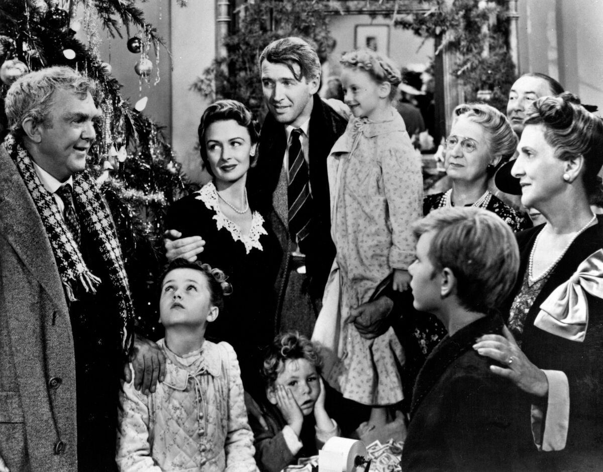 Escena de la película de 1946 "It's a Wonderful Life."