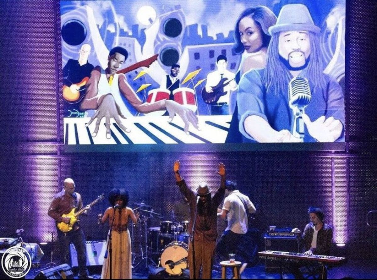 The Lyrical Groove, a local award-winning soul, gospel, hip-hop and spoken-word band 